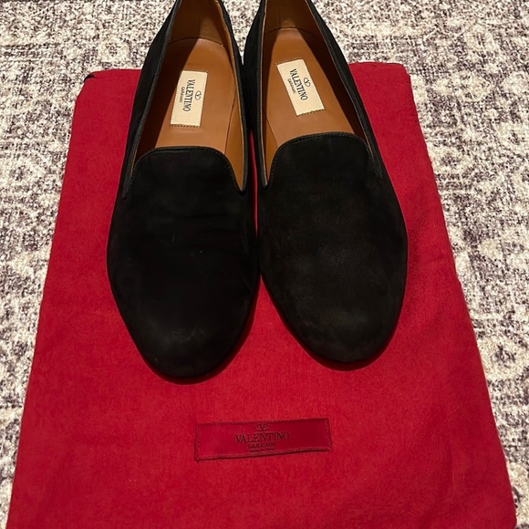 Valentino Garavani Shoes - Valentino Black Suede Slipper